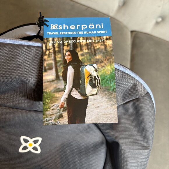 Sherpani x REI Co-op Anti-Theft Travel Backpack Gray/Light Blue – Women - Picture 9 of 9